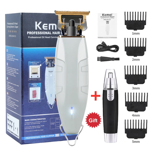 Professional Electric Barber Hair Clipper+Nose Hair Trimmer T-Outliner Finish Cutting Machine Beard Trimmer Razor Shaver Mower - HAB