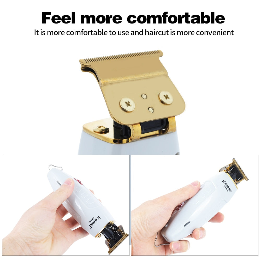 Professional Electric Barber Hair Clipper+Nose Hair Trimmer T-Outliner Finish Cutting Machine Beard Trimmer Razor Shaver Mower - HAB