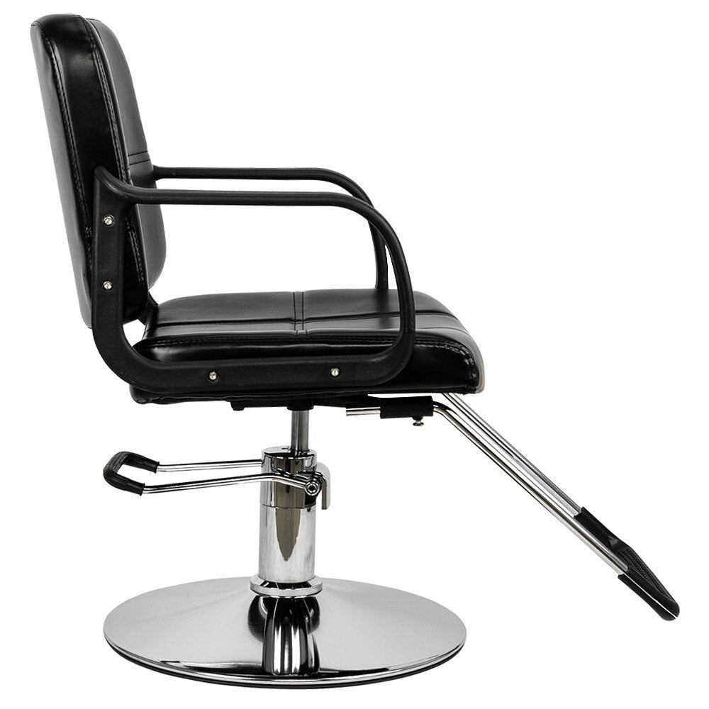 HC125 Beauty Salon Chair Salon Chair Barber Woman Barber Chair Hairdressing Chair Black US warehouse in Stock - HAB