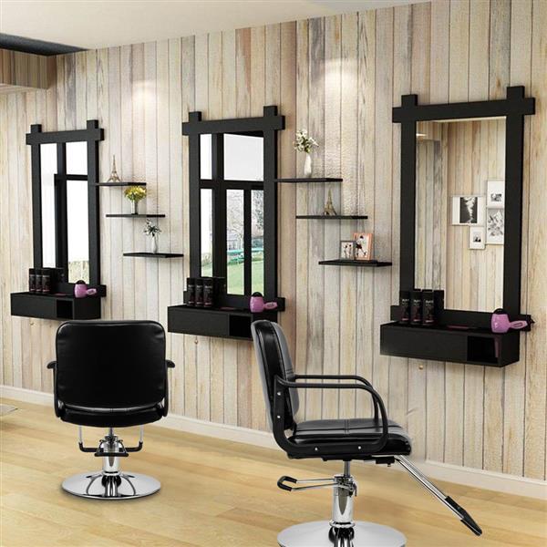 HC125 Beauty Salon Chair Salon Chair Barber Woman Barber Chair Hairdressing Chair Black US warehouse in Stock - HAB