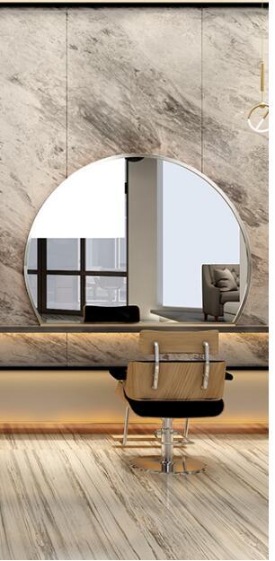 Barber shop, hair salon, special hairdresser, simple hair cutting mirror, hair dyeing mirror. - HAB