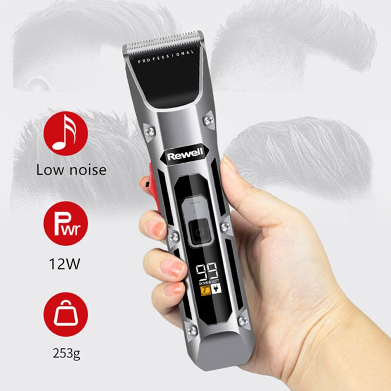 Haircut Machine 6H Professional Hair Clipper Barber Hair Trimmer Men Cordless Shaving Machine Lithium Battery Strong Power - HAB