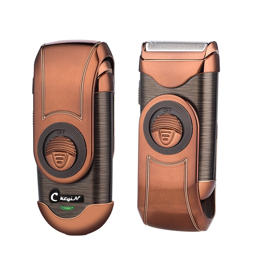 Portable Charge Electric Shaver Men Reciprocating Beard Trimmer 3D Floating Single Blade Razor Sideburns Trimmer + Spare Blade - HAB