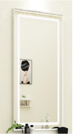 Hairdressing wall mirror barber shop table cabinet integrated beauty mirror LED floor mirror - HAB
