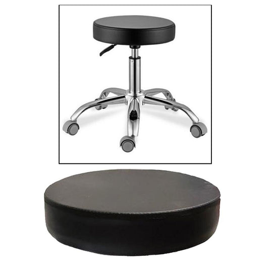 Universal Round Bar Stool Replacement Seat for SPA Salon Barber Chair Barstool Makeup Barbershop Chair Replacement Seat - HAB
