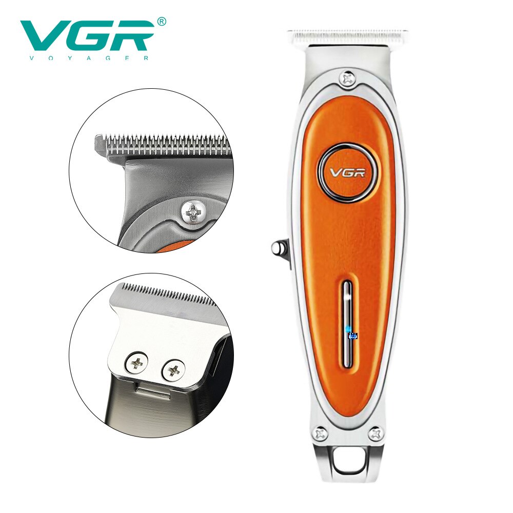 VGR 262 Hair Clipper Professional New Retro Rechargeable Personal Care Clippers Leather Portable Barber Trimmer For Men VGR V262 - HAB
