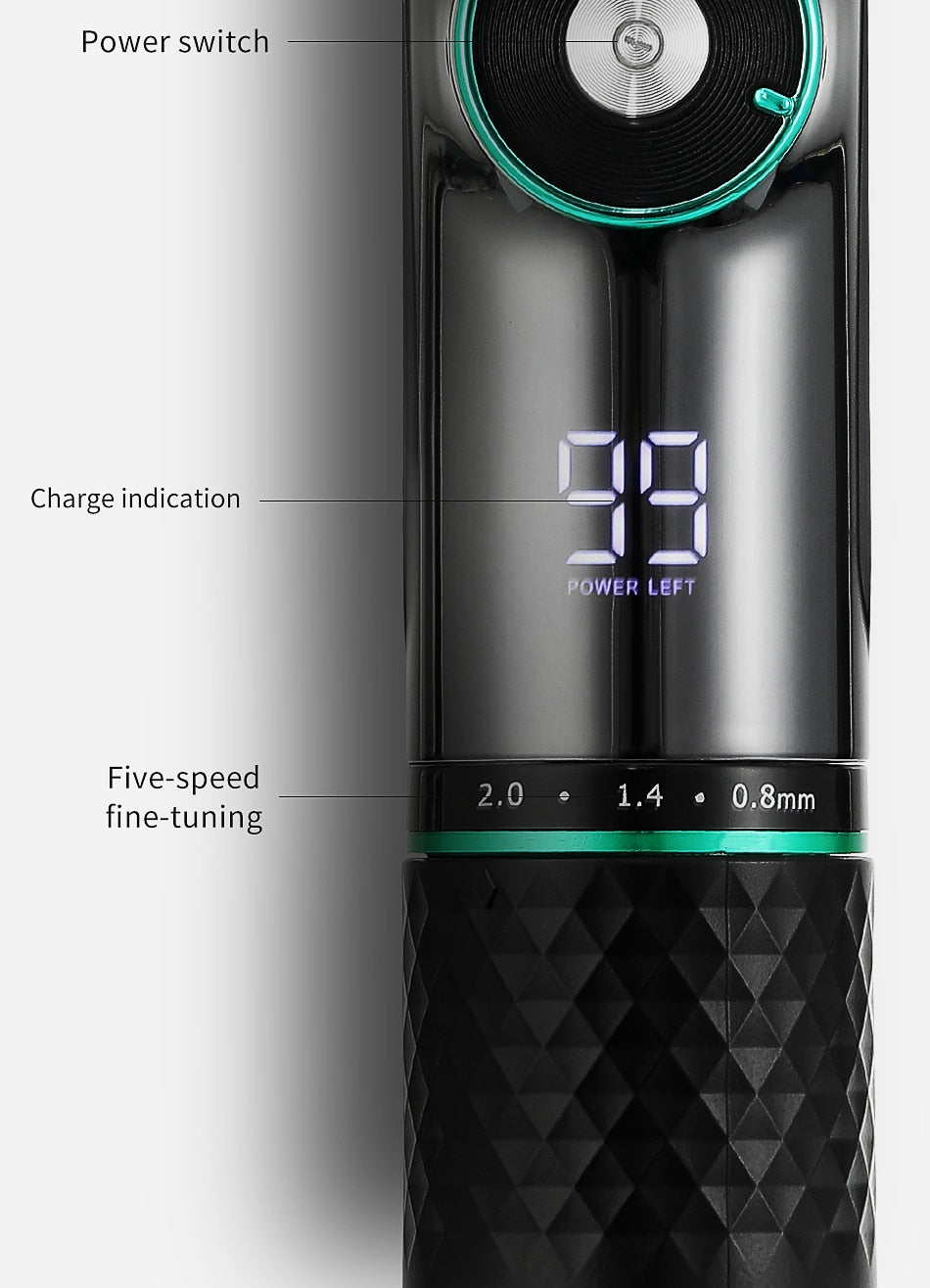 VGR 256 Hair Clipper Professional Personal Care Digital Display Variable Speed Trimmer For Men Barber Clippers V256 - HAB