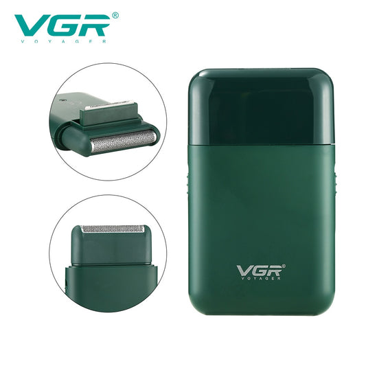VGR V390 Electric Shave Car Shaver Portable Shaver Men's Electric Mini Shaver Push White Reciprocating Shave VGR V-390 - HAB