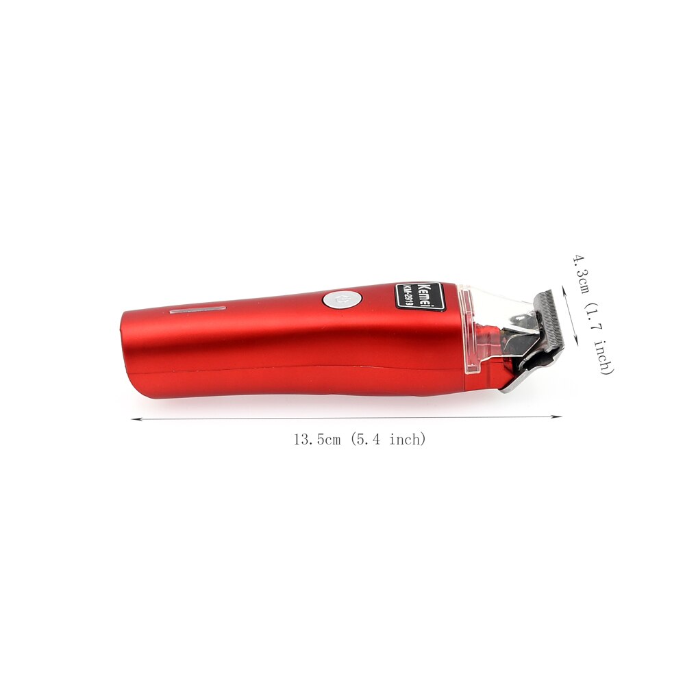 Kemei 2021 New Professional Cordless Hair Clipper T-Outliner Trimmer Shaver Cutting Machine Carbon Steel Blade Hair Clippers - HAB
