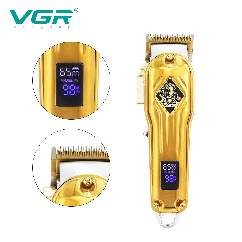 VGR 267 Hair Clipper Professional Barber New Digital Display Electric Metal Clipper Trimmer For Men For Hair VGR V267 - HAB
