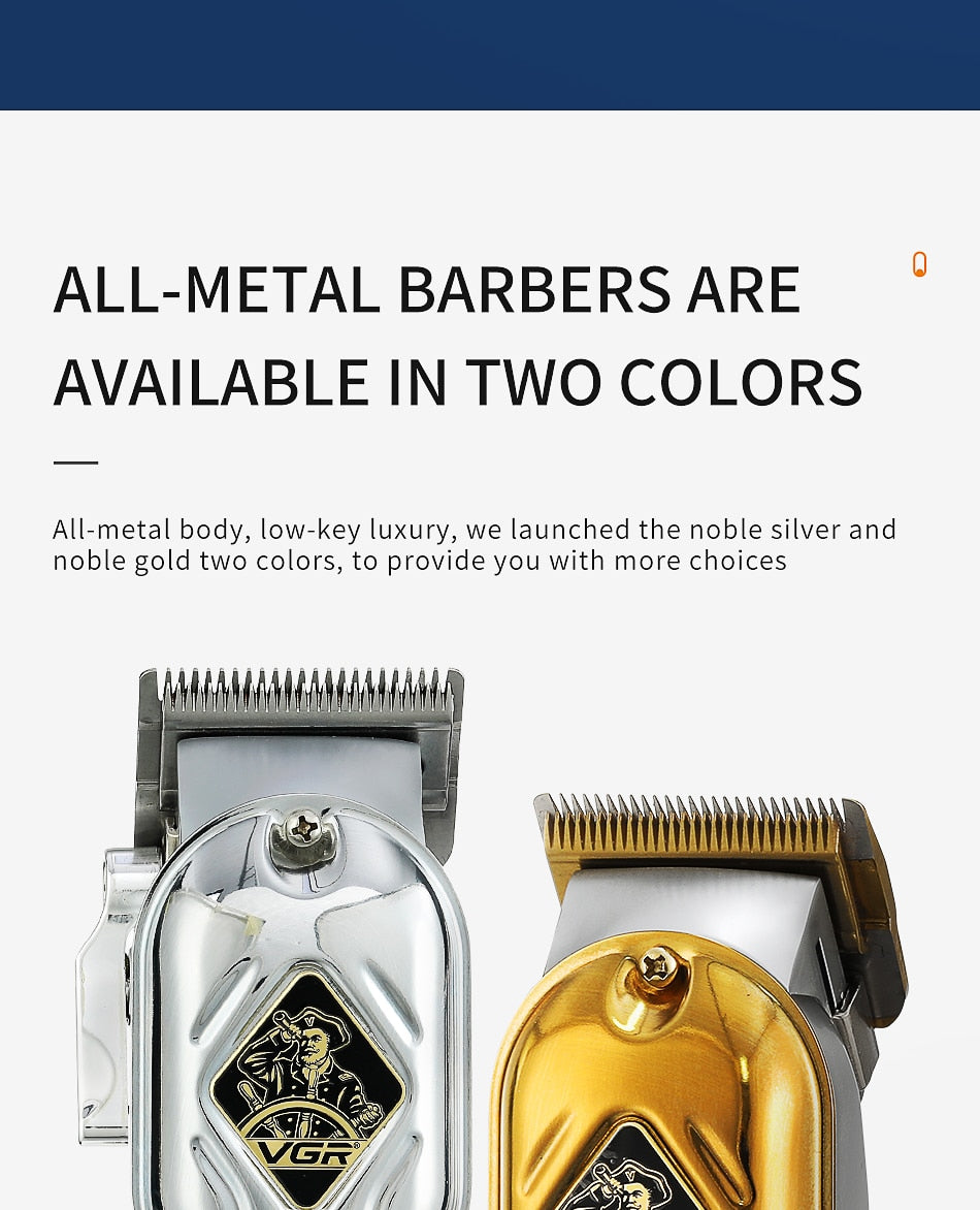 VGR 267 Hair Clipper Professional Barber New Digital Display Electric Metal Clipper Trimmer For Men For Hair VGR V267 - HAB