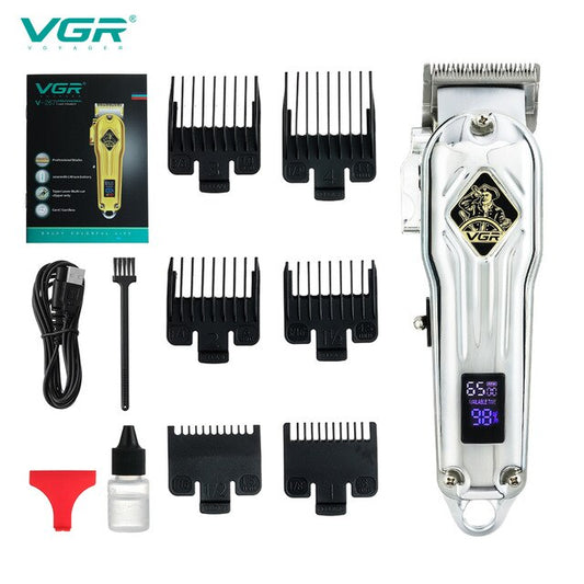 VGR 267 Hair Clipper Professional Barber New Digital Display Electric Metal Clipper Trimmer For Men For Hair VGR V267 - HAB