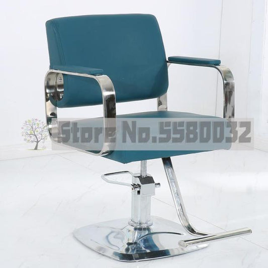 New Hairdressing Chair Hairdressing Salon Special Barber Shop Hairdressing Salon Shearing Chair Stainless Steel Armrest Hairdres - HAB