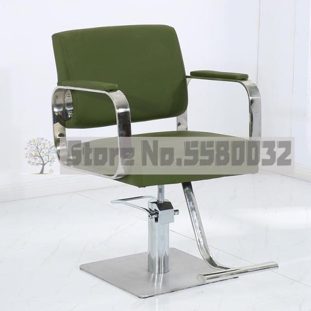 New Hairdressing Chair Hairdressing Salon Special Barber Shop Hairdressing Salon Shearing Chair Stainless Steel Armrest Hairdres - HAB
