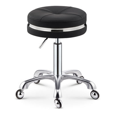 Stainless Steel Brushed Lifting Stool Explosion-proof Stool Barber Chair Bench Hairdressing Salon Rotating Stool Master Chair - HAB