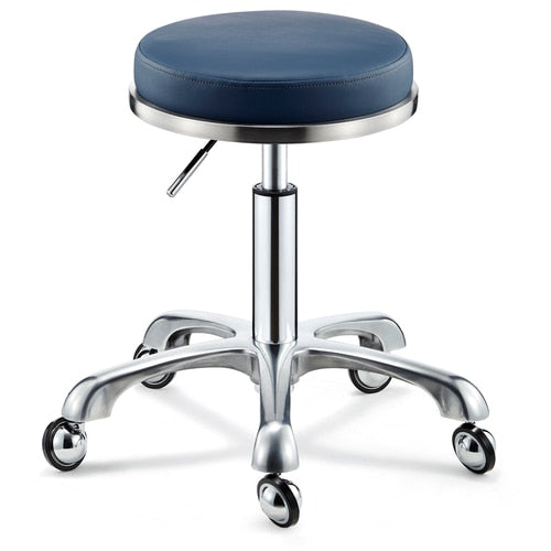 Stainless Steel Brushed Lifting Stool Explosion-proof Stool Barber Chair Bench Hairdressing Salon Rotating Stool Master Chair - HAB
