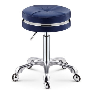Stainless Steel Brushed Lifting Stool Explosion-proof Stool Barber Chair Bench Hairdressing Salon Rotating Stool Master Chair - HAB