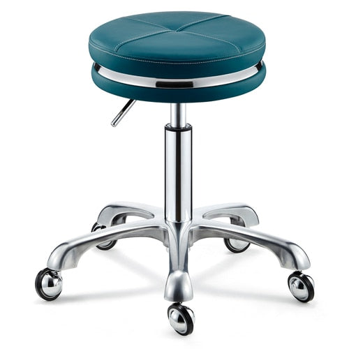 Stainless Steel Brushed Lifting Stool Explosion-proof Stool Barber Chair Bench Hairdressing Salon Rotating Stool Master Chair - HAB