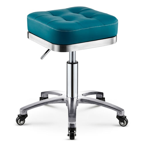 Stainless Steel Brushed Lifting Stool Explosion-proof Stool Barber Chair Bench Hairdressing Salon Rotating Stool Master Chair - HAB