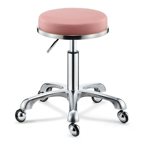 Stainless Steel Brushed Lifting Stool Explosion-proof Stool Barber Chair Bench Hairdressing Salon Rotating Stool Master Chair - HAB