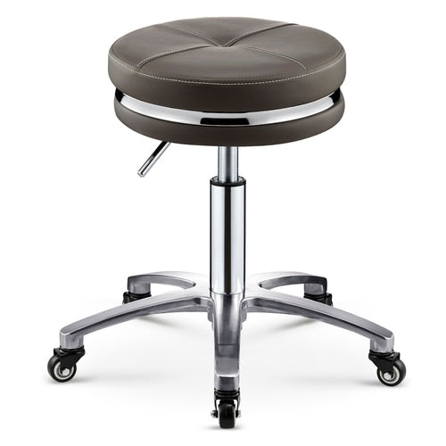 Stainless Steel Brushed Lifting Stool Explosion-proof Stool Barber Chair Bench Hairdressing Salon Rotating Stool Master Chair - HAB