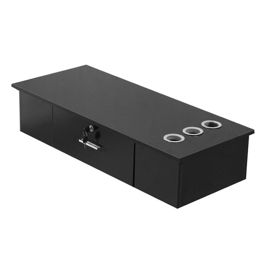 Classic Salon Wall Mount Styling Station Beauty Salon Spa Locking Cabinet Black Air Blower Tools Storage Cabinet Hair Salon - HAB