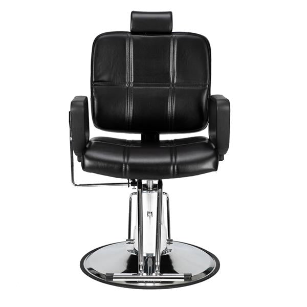 In Stock Barber Chair Reclining Haircut Lady Chair Hairdressing Chair Black US Warehouse - HAB