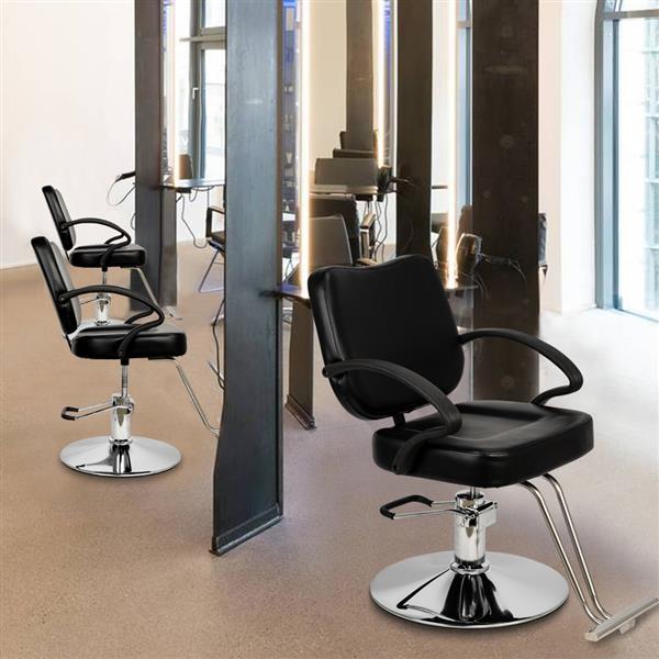 Hair Salon Barber HC106 Woman Barber Chair Hairdressing Chair Black US Warehouse IN Stock - HAB