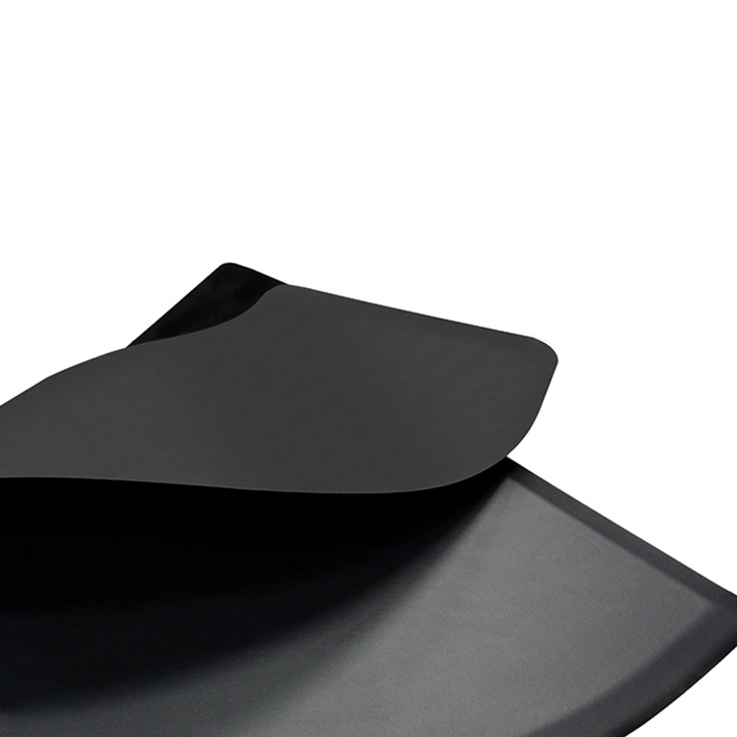 Large Semi Circle Salon Mat 5'x3' 1/2' Anti-Fatigue Barber Floor Mat Black Stations Salon Hair Shampoo Chair Styling - HAB