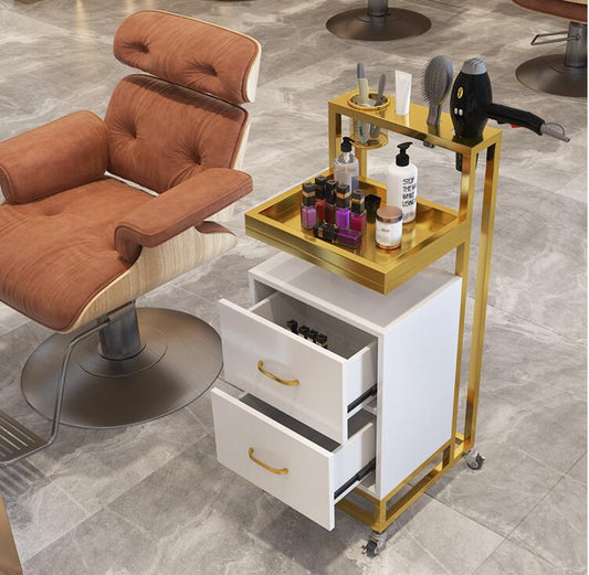 Net celebrity barber shop tool cabinet hair salon special multifunctional locker storage beauty salon trolley - HAB