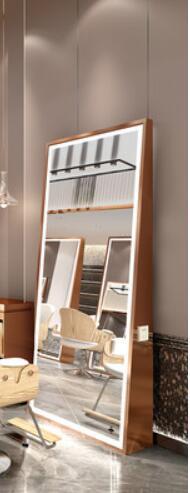 New single and double-sided barber shop mirror salon special simple modern hair-cutting mirror landing full-body mirror - HAB