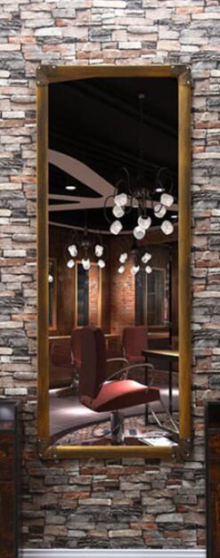 Hairdressing mirror net celebrity retro barber shop mirror makeup single frame hair salon dedicated - HAB