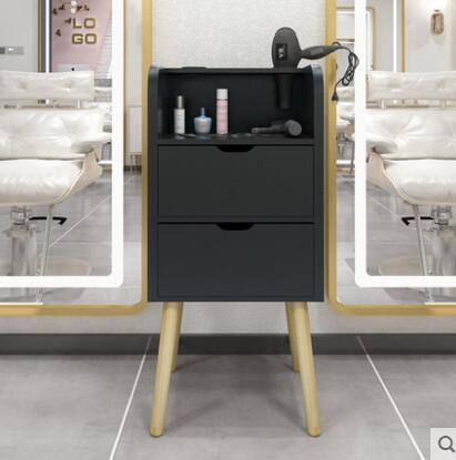Barber shop tool cabinet hair salon special tool table hairdresser rack drawer mirror cabinet small hair cutting cabinet - HAB