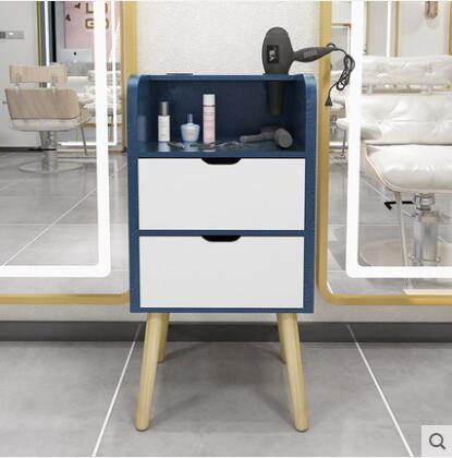 Barber shop tool cabinet hair salon special tool table hairdresser rack drawer mirror cabinet small hair cutting cabinet - HAB