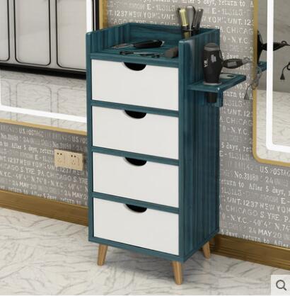 Barber shop tool cabinet hair salon special tool table hairdresser rack drawer mirror cabinet small hair cutting cabinet - HAB