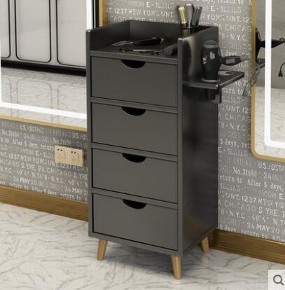 Barber shop tool cabinet hair salon special tool table hairdresser rack drawer mirror cabinet small hair cutting cabinet - HAB