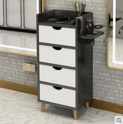 Barber shop tool cabinet hair salon special tool table hairdresser rack drawer mirror cabinet small hair cutting cabinet - HAB