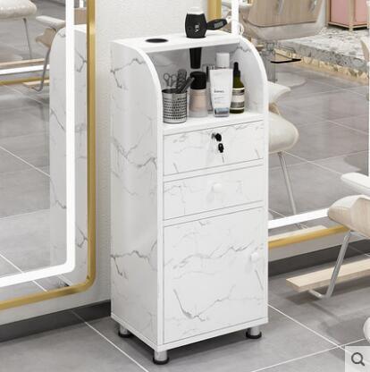 Barber shop tool cabinet hair salon special tool table hairdresser rack drawer mirror cabinet small hair cutting cabinet - HAB