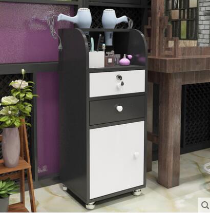 Barber shop tool cabinet hair salon special tool table hairdresser rack drawer mirror cabinet small hair cutting cabinet - HAB