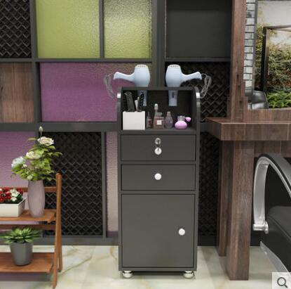Barber shop tool cabinet hair salon special tool table hairdresser rack drawer mirror cabinet small hair cutting cabinet - HAB