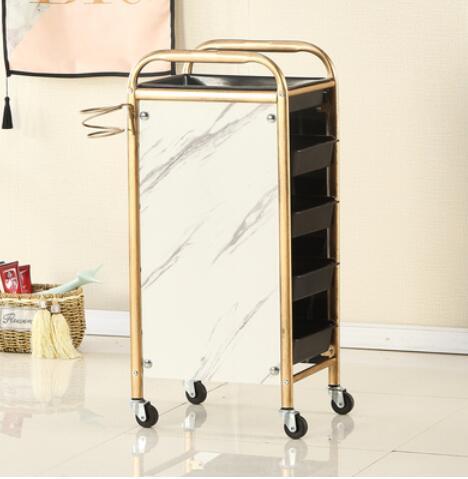 Beauty salon trolley special barber shop hot dyeing tool cart hair salon hand-pulling cart multi-function tool cabinet - HAB