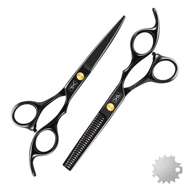 6 Inch Haircut Hairdressing scissors Barber scissors professional cutting thinning hair scissors professional hair salon tools - HAB