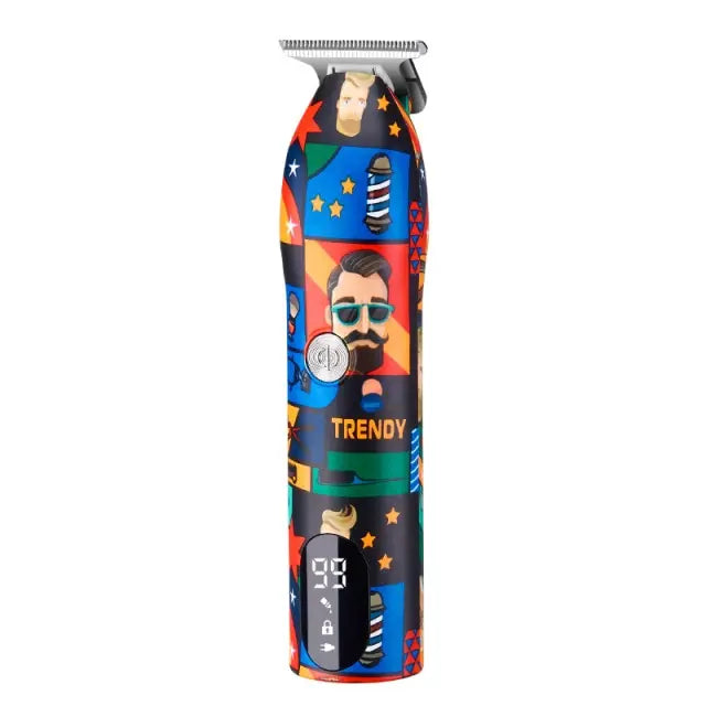 Professional Graffiti Hair Clipper Electric Trimmer For Men Cordless USB Shaver Hair Cutting Machine Barber Hair Styling Tools - HAB