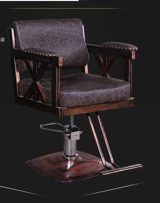 Hairdressing retro iron industrial wind hair chair factory direct hair salon barber shop special swivel chair - HAB