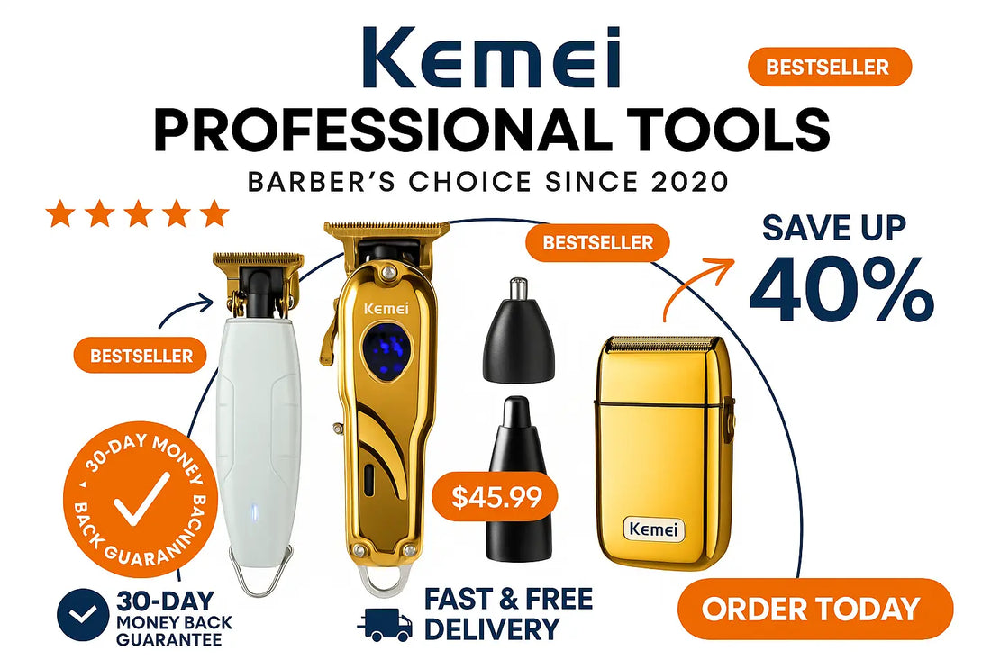 Discover the Ultimate Kemei Collection: Professional Hair Clippers & Grooming Tools HAB - Hair And Beauty