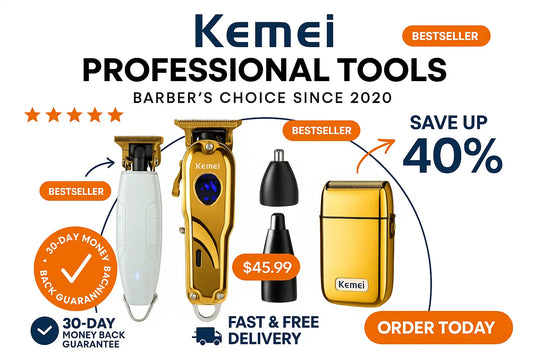 Discover the Ultimate Kemei Collection: Professional Hair Clippers & Grooming Tools HAB - Hair And Beauty