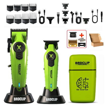 BRDCLIP New White Professional FA1C-T-609 Barber Hair Clipper Set Men's 10000RPM Electric Shaver Hair Trimmer Barbershop Tools - HAB - Hair And Beauty