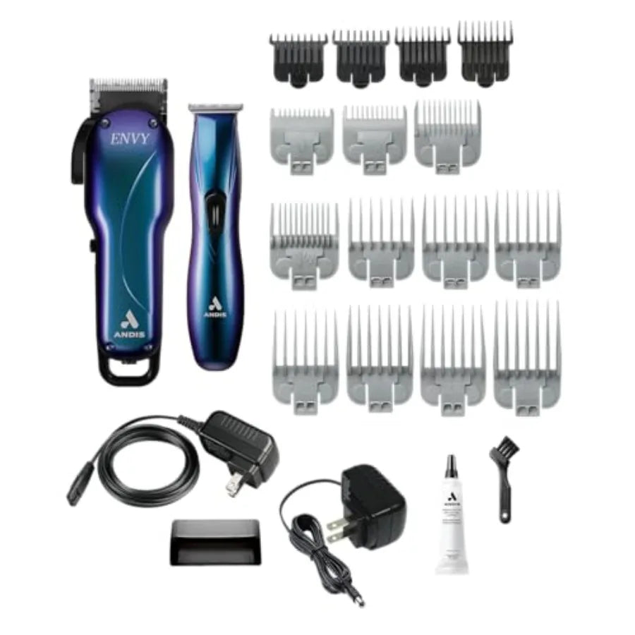Limited Edition Galaxy Envy Li Cordless Clipper Slimline Pro Cordless Beard Trimmer Combo Hair Cutting Kit for Men Stainless St - HAB - Hair And Beauty