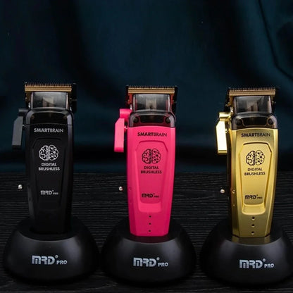 MRD Smart Brain HC-90-4  Men's Hair Clippers Professional All Metal Lift Height Torque Digital Brushless Motor Cordless Clipper - HAB - Hair And Beauty