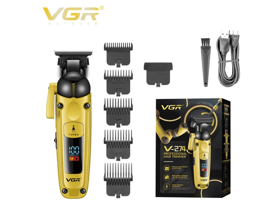 VGR Professional Hair Clipper – Cordless Rechargeable Trimmer for Men - HAB - Hair And Beauty